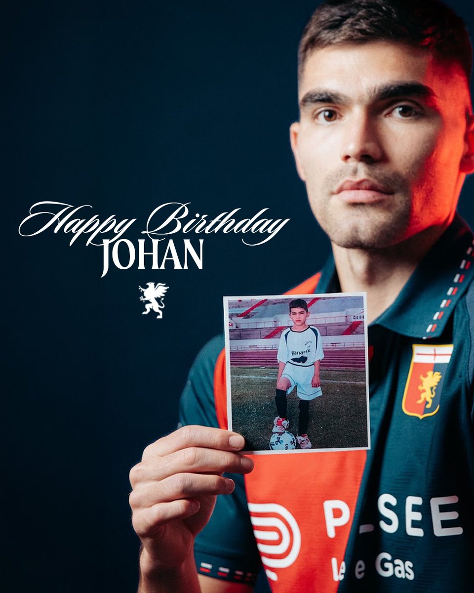GenoaCFC's tweet photo. 🎁 Buon compleanno, Capitano! ❤️💙 https://t.co/voahRQeAMf