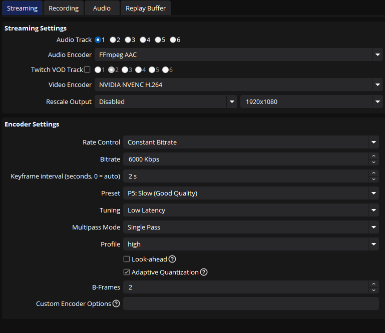 StenOpti's tweet photo. obs settings for streaming/clipping https://t.co/H0zoPZLWBT