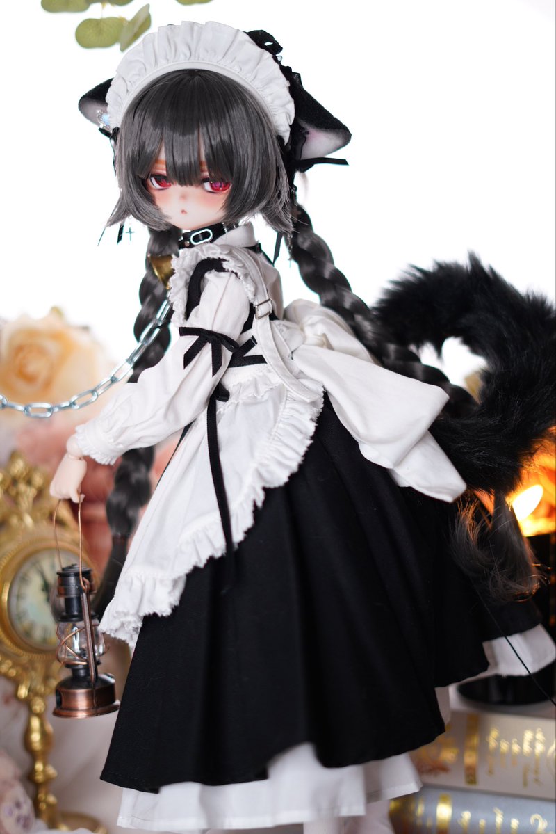 usagimikanchan's tweet photo. ⭐️ヤフオクに子猫メイドくんを出品しました🐈‍⬛
ウィッグとアイとメイド服とメガネが付いてきます。
日曜日の２２時４４分終了です。

終了☑️→10/25(日)22:44
https://t.co/BuIn5yK875

よろしくお願いいたします🐈‍⬛))) https://t.co/ubAMV40GhG
