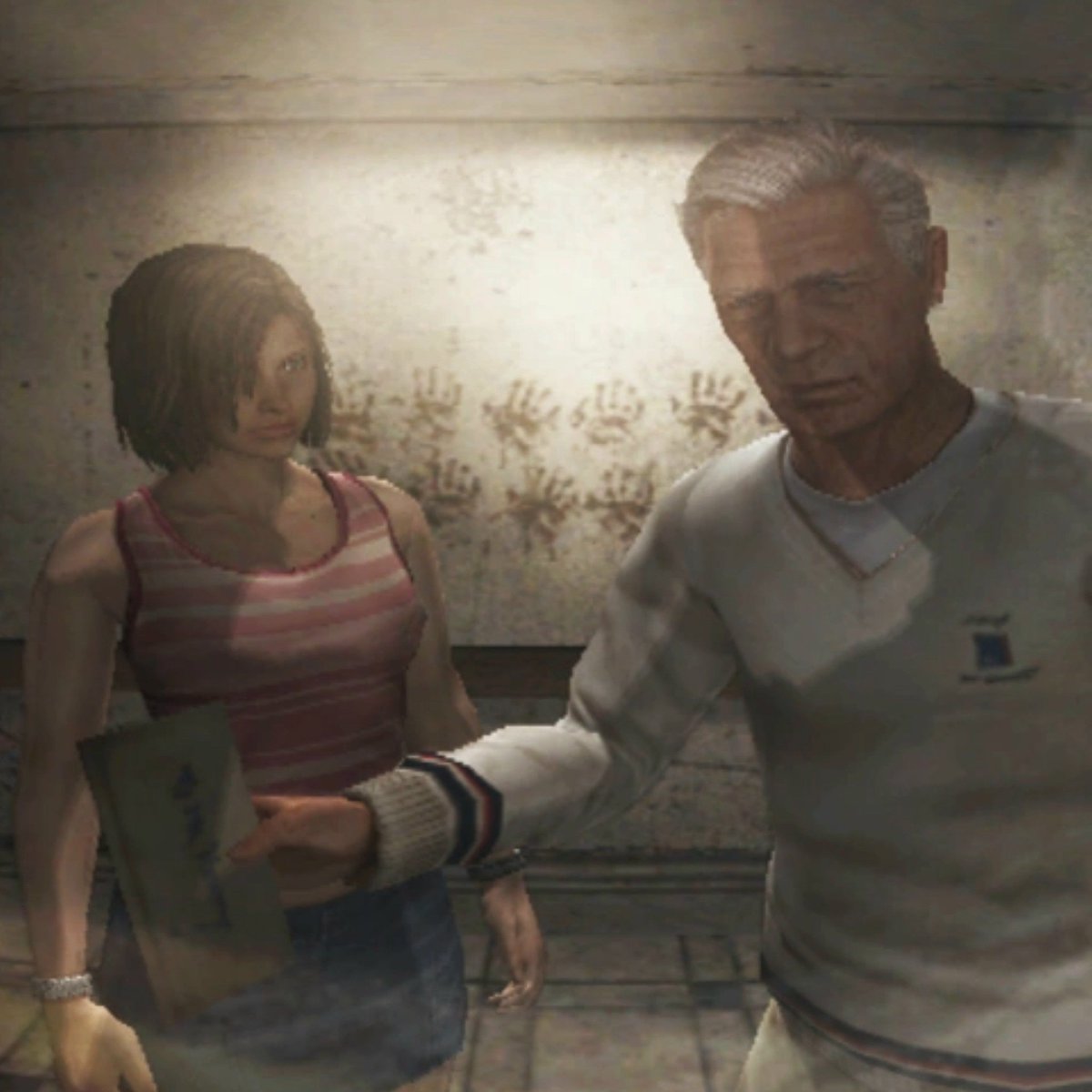 unlucky_Gurl_'s tweet photo. The concept of young Mary going to Frank's apartment because her boyfriend, James, invited her over to his house only to notice a strange smell and be told, "oh yeah... it's my dad's umbilical cord he took from a random baby once." https://t.co/U7jXu74b8w