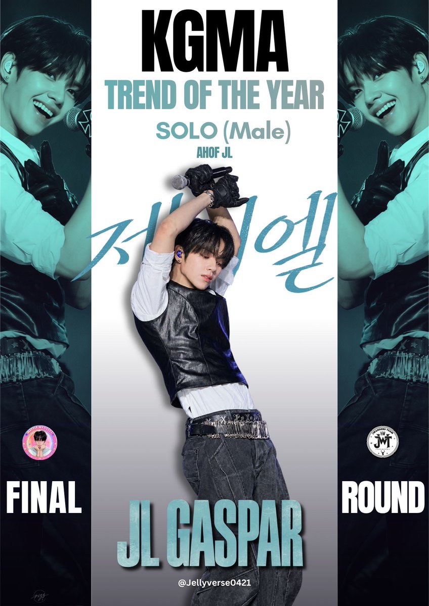 Jellyverse0421's tweet photo. THE FINAL COUNTDOWN FOR JL AT KGMA! 💙

We’re getting closer to the finish line! Let’s keep our momentum going and continue voting for JL in the 2026 KGMA Trend of the Year – Male Solo category. Every vote matters, so let’s make every remaining moment count! 🗳️

📱 Voting App: COOGOONG
💛💙 200 Hearts = 1 Vote

⏳ Cooldown: 1 minute after each vote

📌 Daily Checklist: Attendance, Roulette & 30 Ads

🗓️ Deadline: October 24, 2026, at 11:59 PM KST

Keep collecting hearts, casting votes, and spreading the word! Let’s give JL our best effort until voting closes. He deserves to feel the strength of our support! 

Stay focused, keep voting, and let’s do this for JL! 

#AHOF #아홉
#JL #제이엘