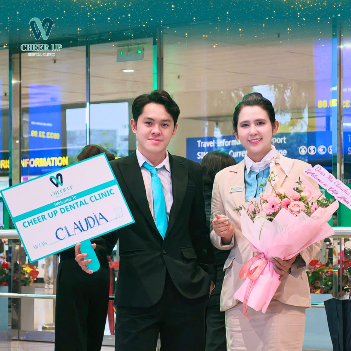 Gforceusa's tweet photo. A warm welcome to Ms. Claudia from Australia as she arrives in Vietnam for her smile transformation. Cheer Up provides seamless dental tourism, from airport pickup and travel support to international-standard care. Stay tuned for her new smile https://t.co/9oX1s9Bzu0