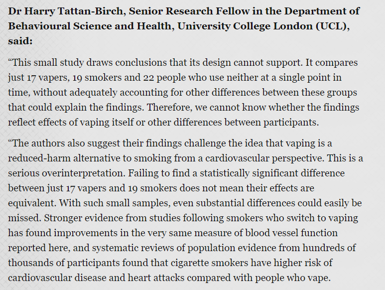 europethra's tweet photo. expert reaction to study of vascular function and cardiorespiratory fitness in young adults who vape

https://t.co/2hH6FosHxO https://t.co/DnaFn4UzSl