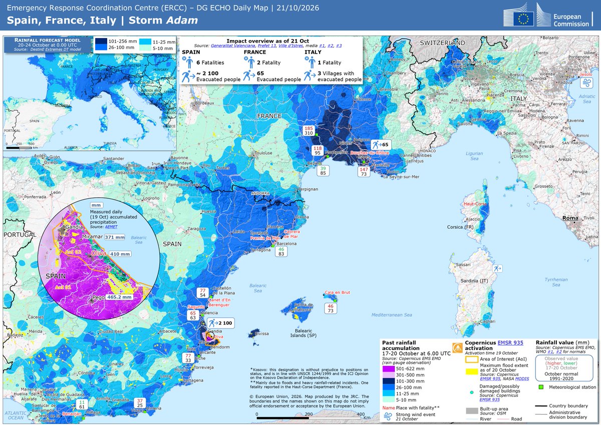 eu_echo's tweet photo. 🗺️ Mapped: Spain, France, Italy | Storm Adam ⬇️ https://t.co/mXQSSeN6AO