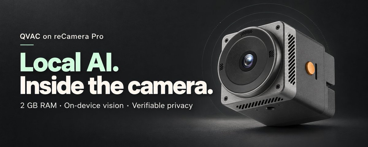 QVAC's smart camera, local AI inside an actual camera