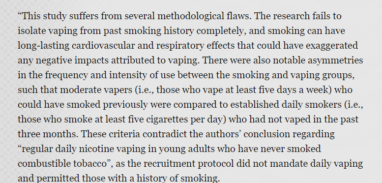 europethra's tweet photo. expert reaction to study of vascular function and cardiorespiratory fitness in young adults who vape

https://t.co/2hH6FosHxO https://t.co/DnaFn4UzSl
