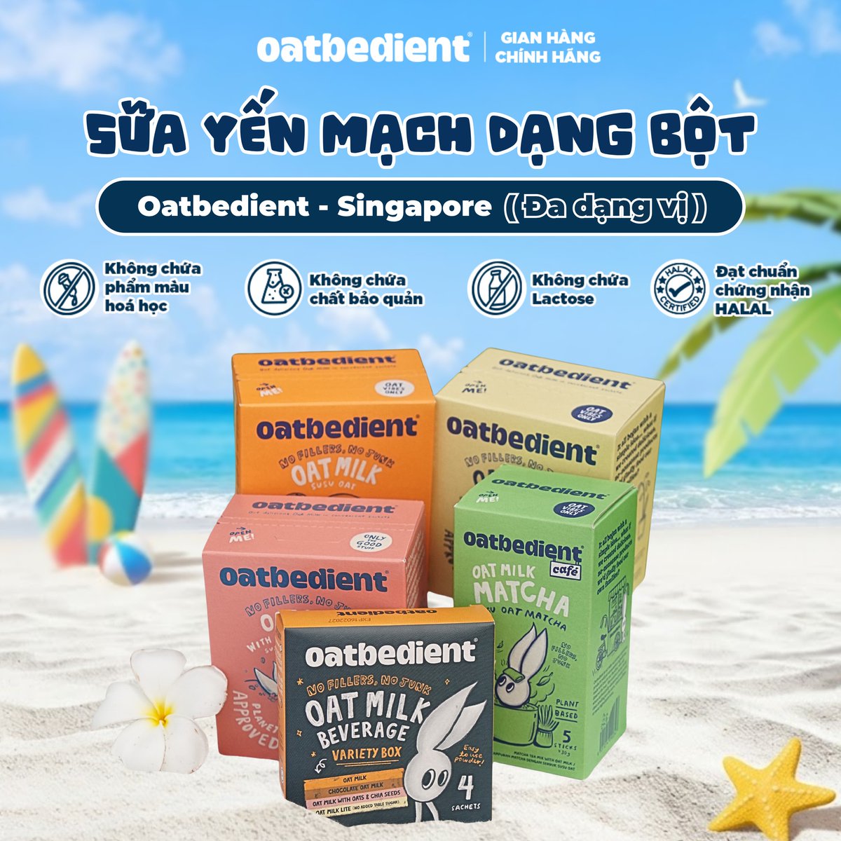 esraaytekin89's tweet photo. Mùa hè này, đổi vị cùng sữa yến mạch Oatbedient Singapore. Dạng bột pha nhanh, tiện mang theo, không phẩm màu, không chất bảo quản, không lactose, đạt chuẩn HALAL. Nhiều vị hấp dẫn: nguyên bản, chocolate, matcha và Variety Box. https://t.co/CIa9Q9tgH0
