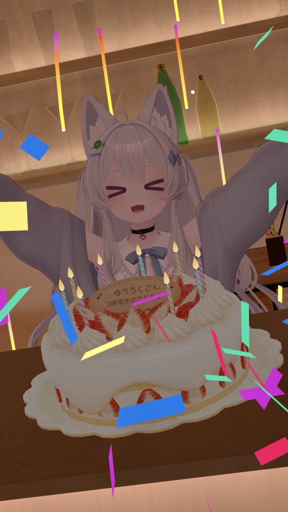 yuroku63's tweet photo. 今日で2周年！
お祝いしてもらったー！！ https://t.co/YFqWrJJj4h