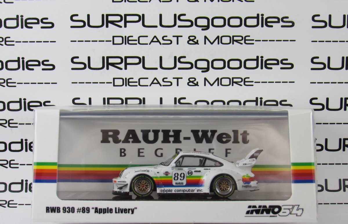 surplusgoodies's tweet photo. Check out 2026 INNO64 INNO Apple Computer Livery #89 PORSCHE RWB 930 #IN64-RWB930-APPLE https://t.co/6tmIht0xYL #eBay via @eBay https://t.co/Pcv15yclnP