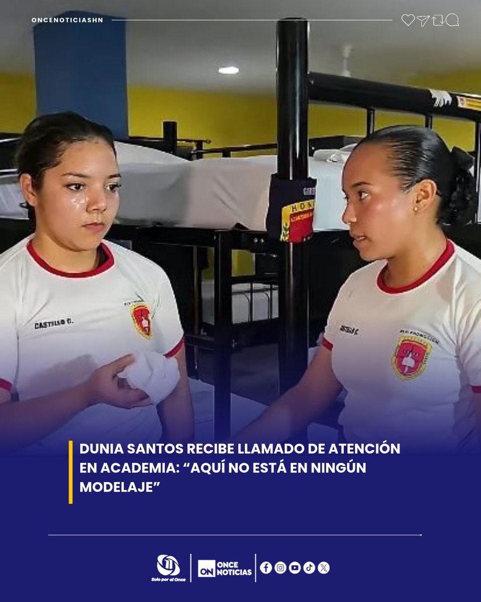 11_Noticias's tweet photo. 👀⏱️ ¡Solo 30 segundos! Una indicación y una frase marcaron este momento protagonizado por Dunia Santos Urbina. ¿Qué ocurrió en la academia de cadetes?
Video aquí: 👉🏻 https://t.co/wshEAqIsem
#DuniaSantos #Cadetes #Honduras #VideoViral #RedesSociales https://t.co/HGSUQXxElN