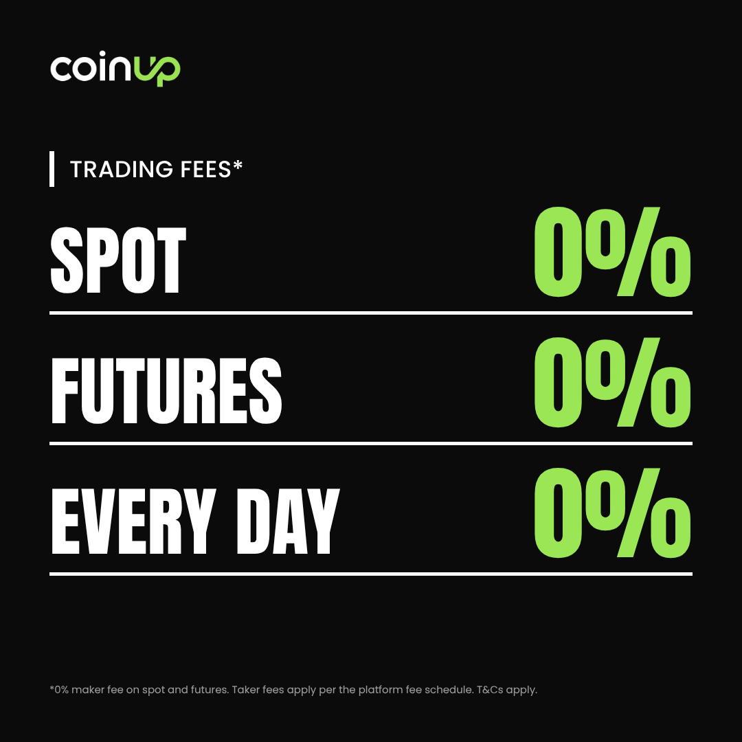 CoinUpOfficials's tweet photo. 0% fees on Spot & Futures! 📋

On CoinUp, Spot and Futures (Maker) fees are 0%. Not a "limited-time offer", Its every day!

What this means:
✅ Trade as often as you like, without fees!
✅ Keep what you earn with your trades!
✅ Simple, clear rules

Trade now 👉 https://t.co/YslXqVVzkx