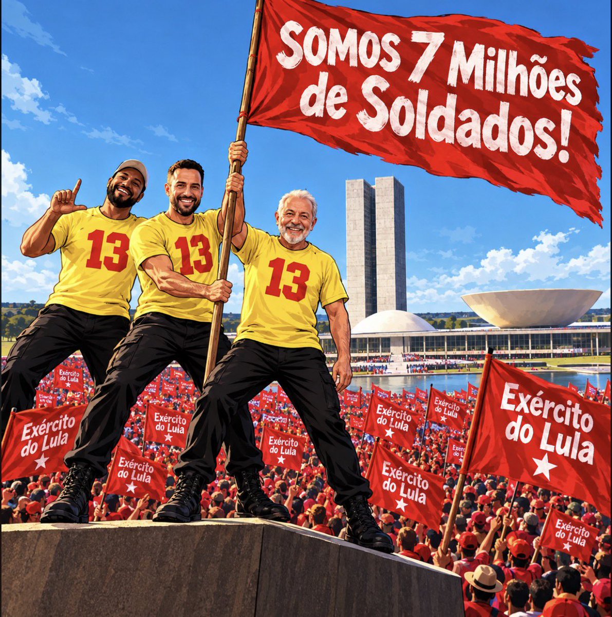 tielyoficial's tweet photo. #LulaEJanonesAoVivo19h 

#LiveDoLulaComSeuExercito https://t.co/U4wp97UdA5