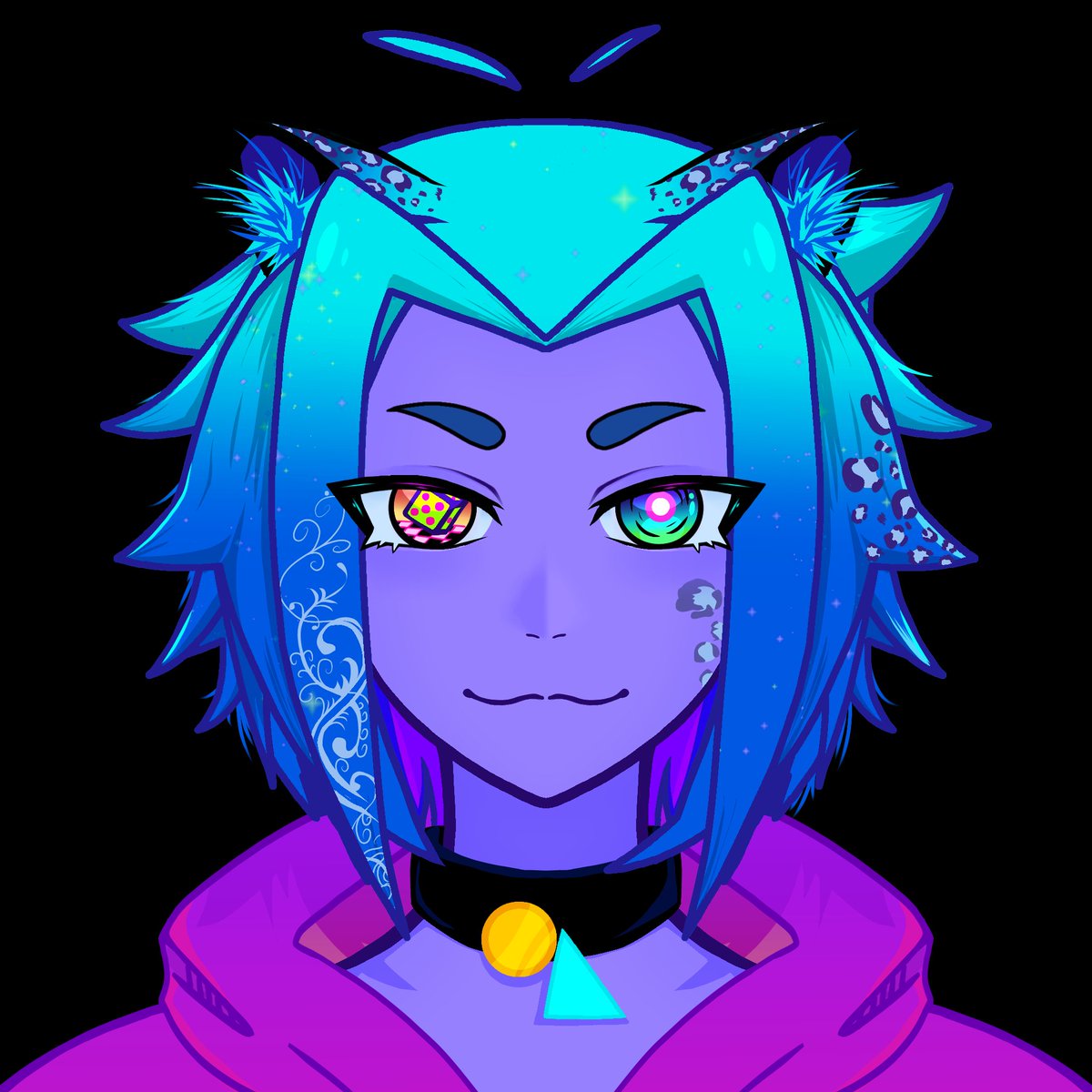 NominalVT's tweet photo. @itsraeart Here's the big question, can you draw this dice and grid thats in my characters eye? Its the main reason I made this post cause I dont think many people would be willing to esspecially with all the details on just the hair. https://t.co/9sjIISvhdZ