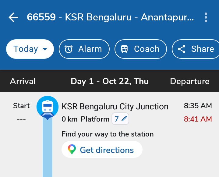 knamar18's tweet photo. @RailwaySeva @AshwiniVaishnaw @narendramodi @VSOMANNA_BJP @railcomplaint @GMSWR @PMOIndia @drmsbc What action you people taken? 

Same train late yesterday and today.

I hope, Bengaluru Division staff thinking passengers are animals. https://t.co/2LhUcZ22Kv