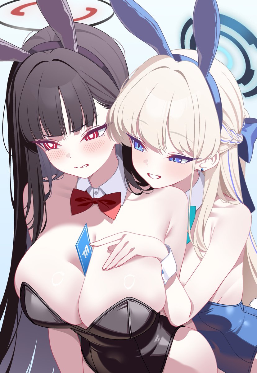 waputtang's tweet photo. 학생회장은 바니 수트를 부끄러워 해
 
#ブルアカ #リオ #トキ https://t.co/omMfEZ8Ajp