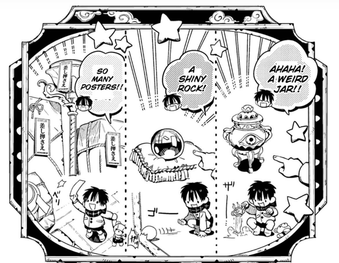 imwatermelinn's tweet photo. The concept of this perv having probably grown up in an overly religious household #tbhk #hanakokun https://t.co/wOf2r8SguY