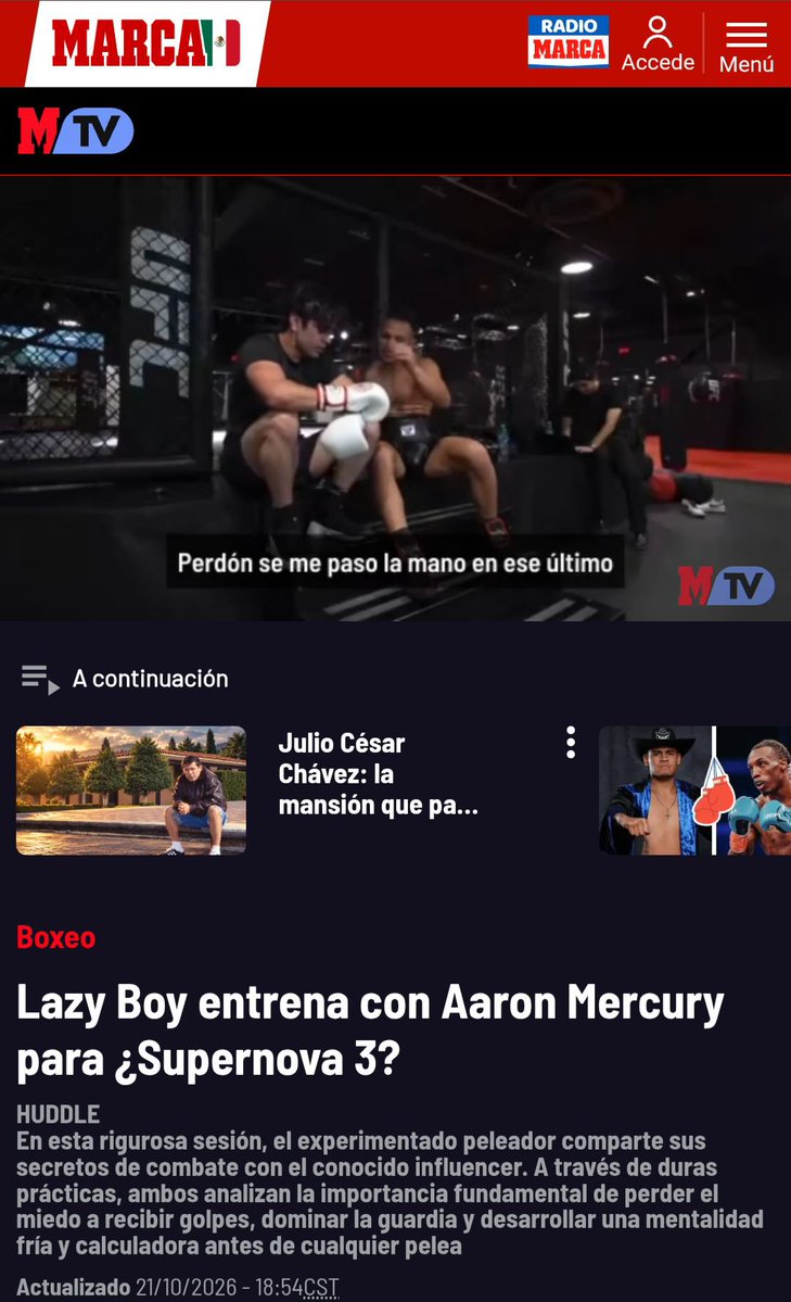 Mariana88224152's tweet photo. La página MARCA ✨ que se dedica a dar notas de boxeadores ,subió una nota de Aarón y Lazy Boy 🫪🥊🔥 definamos impacto 💥 

AARON CON LAZY BOY UFC

Aquí les dejo el link 👇 

https://t.co/5piaK36Hhm

#AARONATION 
#AaronLiderDigitalDelAño https://t.co/dbUB5WosdX