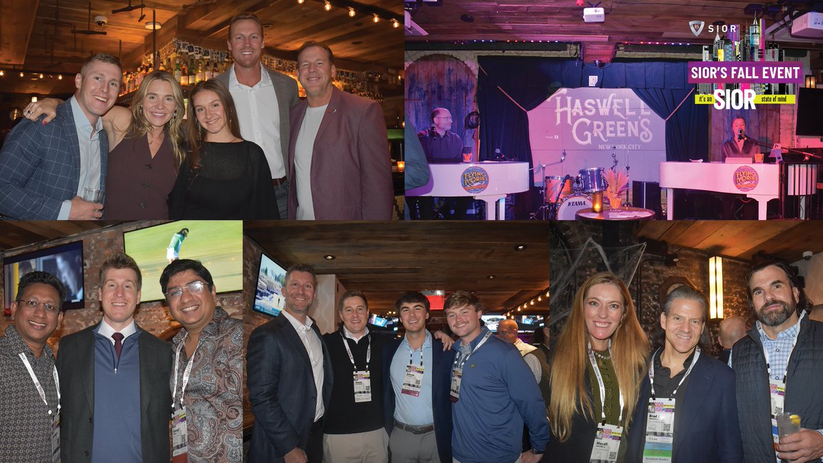 SIORglobal's tweet photo. Independent Brokers had a blast unwinding, connecting, and celebrating at Haswell Green's, NYC’s ultimate craft cocktail and live music hotspot. A huge thank you to our sponsors Bang Realty, Brennan Investment Group, and IDI Logistics. #SIORFall26 https://t.co/wAVFpMwF8o