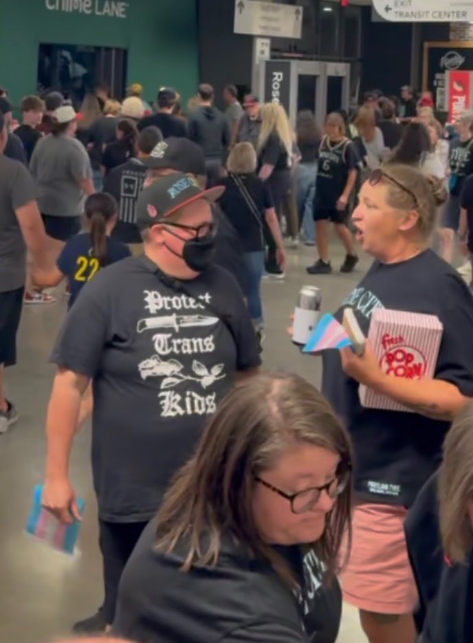 JonnyRoot_'s tweet photo. According to the WNBA, it’s perfectly ok to wear pro-trans shirts.

But, if you wear a pro-woman shirt like @EnesFreedom, you get kicked out of the game.

This league is a joke. https://t.co/PZgCZYxXCy