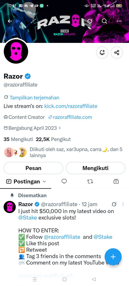 winteruusss's tweet photo. @razoraffiliate @Stake Let's go join guys

@xeroils @xaevrin @xaevrin https://t.co/yiHMZ7mN3m