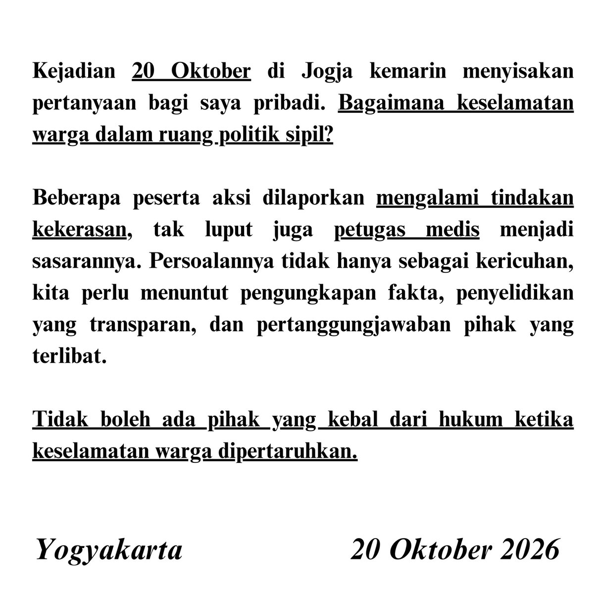 Narelaryosetoo's tweet photo. #Jogjakotapreman https://t.co/ed5Q61Z3d8