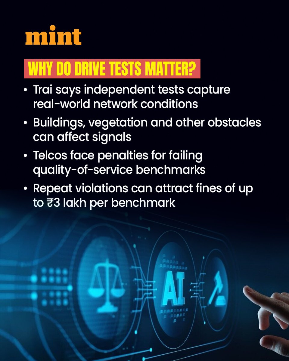 livemint's tweet photo. #MintPremium | The proposal came up during a meeting between communications minister Jyotiraditya Scindia and telecom executives at the India Mobile Congress on 8 October. Scindia suggested forming a joint committee to review and simplify service-quality monitoring, the people said, adding that the minister also asked telcos and officials to prepare a white paper to address the issues.

Read more: https://t.co/mJKNOm5Zu7