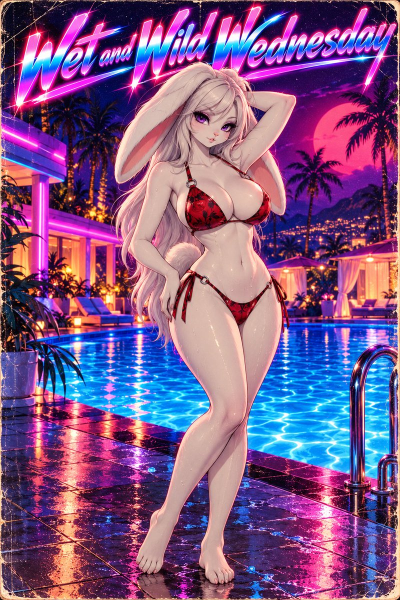 SpliceandWolf's tweet photo. I updated the fuck outta this prompt!!!

This is much more generator friendly AND slightly spicy with the bikini 

@Hachibi_Kitsune @BunnyWeis5 @LarissaTheGobbo @ArtByArtemissia https://t.co/MvubocAMRN