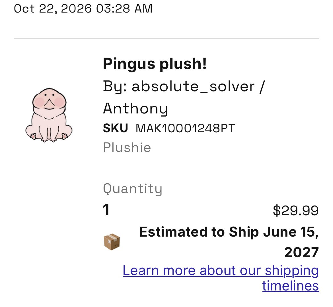 NValkyrie68079's tweet photo. PINGUS HAS BEEN PROCURED!
NEW REASON TO LIVE ATTAINED!

Thank you @absolute_solver. I will cherish him with my life 🥺🥺🥺 https://t.co/jNKkLZ1z1p