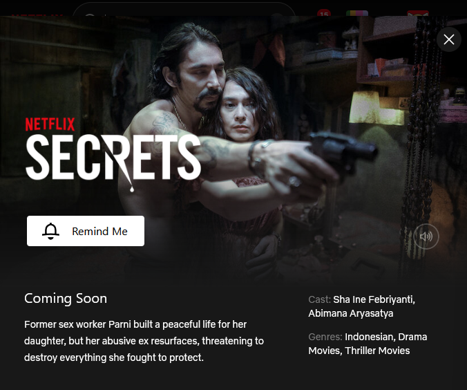 WatchmenID's tweet photo. dapet japri @NetflixID di IG dikirimin video one-time preview, ngeliatin teasernya SECRETS.

karena videonya setelah diview langsung ilang cuma bisa bilang: teasernya punya vibe yang dark dan gritty bangett!!! 💀 

katanya teasernya bakal rilis umum mulai besok, tungguin aja. https://t.co/50qjBfjhl6