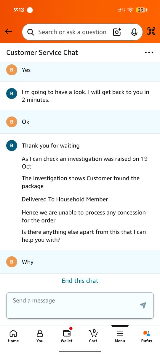 malleswararaobn's tweet photo. @AmazonHelp This is the response worst thing https://t.co/Fu6NQTjA6e