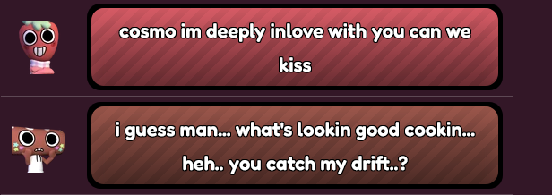 cosmosc001's tweet photo. hi everyonem just like some of those people who do the same i looked into the files of dandys world and found this interaction between cosmo and sprout /satire

hello #fruitcake nation look at my slop https://t.co/3sja3k8lQt