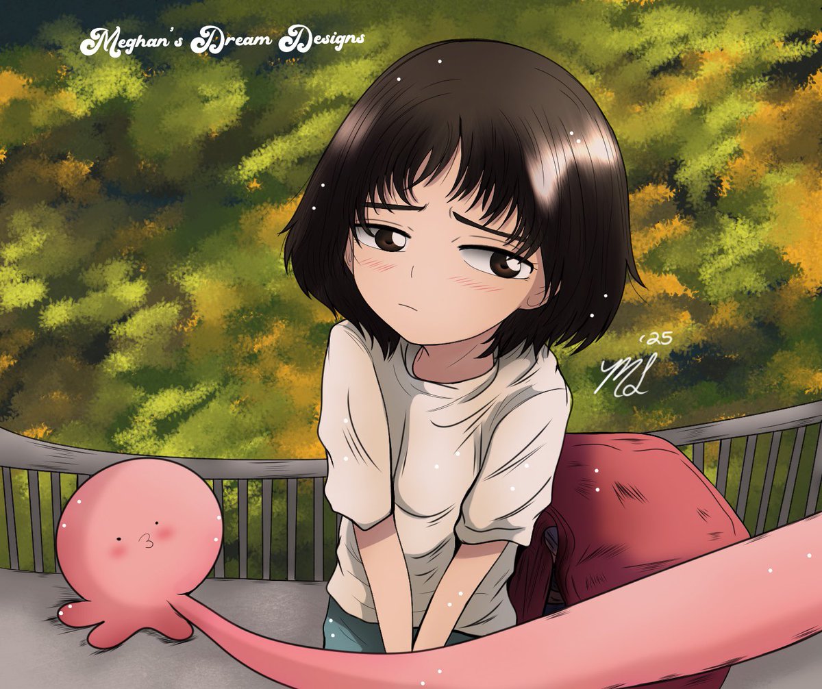 MegsDreamDesign's tweet photo. No Ai. Made in Procreate with a love for Takopi’s Original Sin ! 🌸 https://t.co/IDfUo3c9ZK
