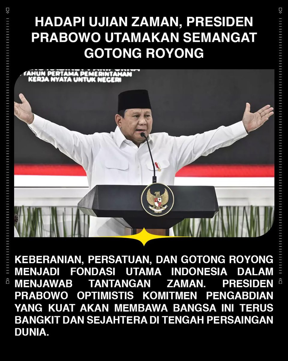 ilona_mia77565's tweet photo. Penguatan Ketahanan Bangsa menjadi fondasi Indonesia yang mandiri dan tangguh menghadapi tantangan global. 🇮🇩 #HadapiTantanganGlobal https://t.co/MuvLcJmwQk