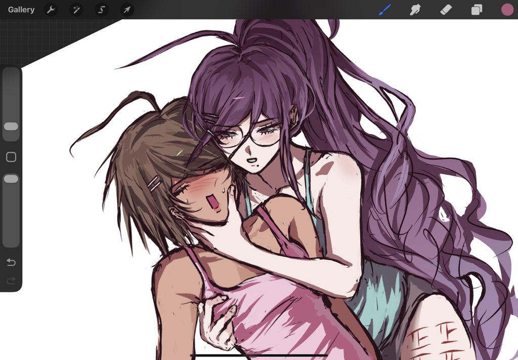 anniqx__'s tweet photo. friendship between two girls is so beautiful #tokomaru https://t.co/cPN4KvwAfp