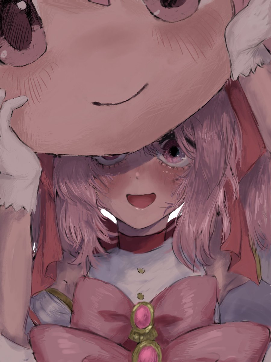 P0ns_Kake_5han's tweet photo. きぐるみのまどか可愛いな〜

#まどマギ　#イラスト https://t.co/Mz1ApBikzs