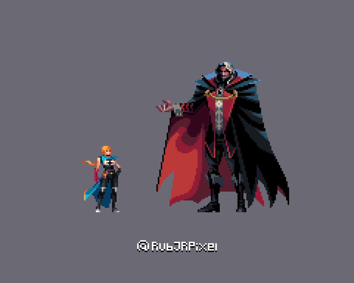 RubJRPixel's tweet photo. Castlevania: Belmont's Curse ⚔️🩸

These are some pixel art adaptations of the new Castlevania that I've been working on, and now Dracula joins the lineup!

What do you think?

#悪魔城ドラキュラ #Castlevania #ドット絵 #pixelart https://t.co/yOuHuDrbBl