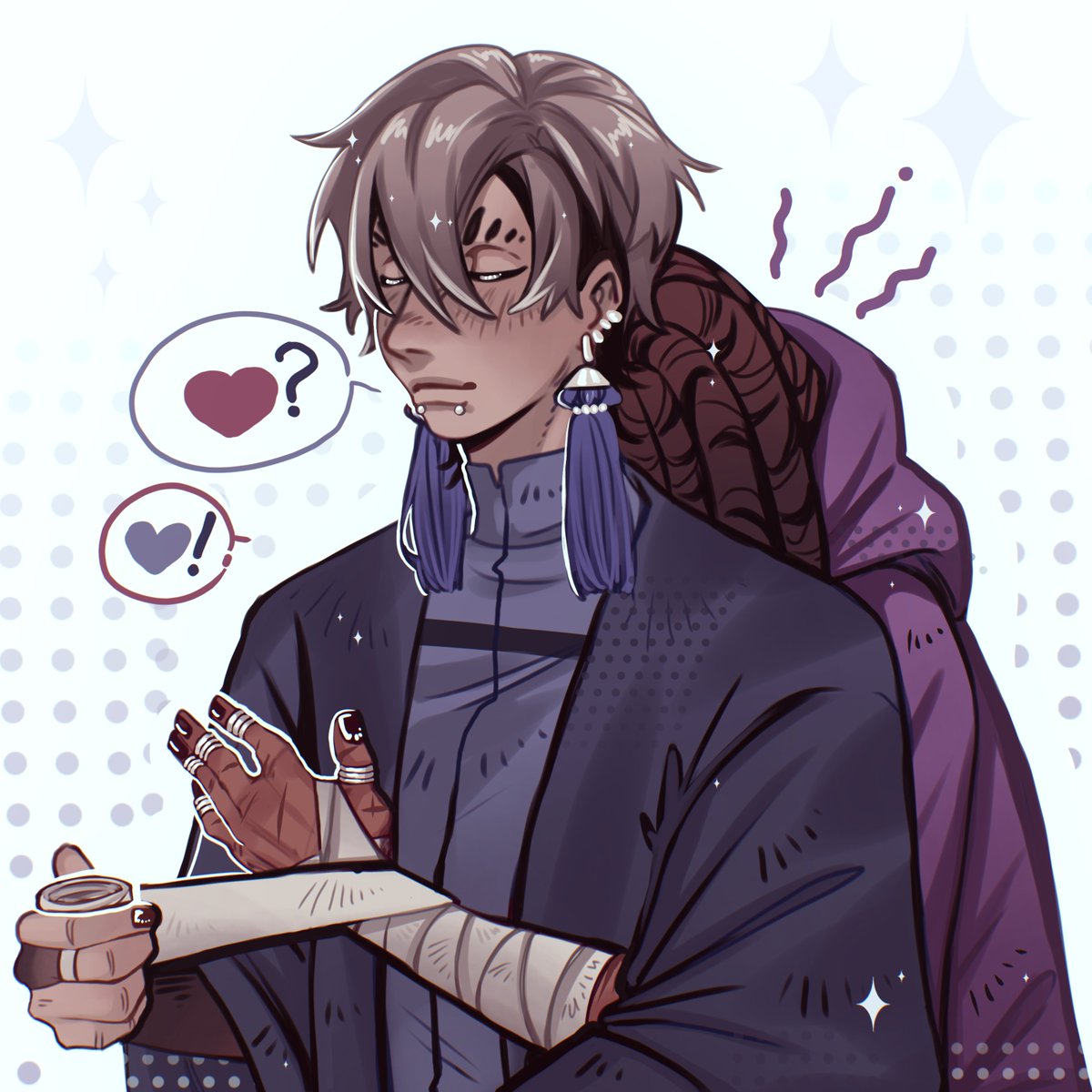 nomotaki_toga's tweet photo. Jankatober Day22: care moment 
#jankatober https://t.co/3wE3x2YqT7