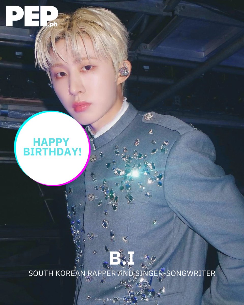 PEPalerts's tweet photo. Happy birthday, B.I! 🥳 May your special day be filled with happiness, love, and more reasons to celebrate! ✨

He is a South Korean rapper, singer-songwriter, and record producer known for his work as a solo artist. 

#PEPBirthdays #PEPSocial #PEPAly https://t.co/UeQGJ6fv3i