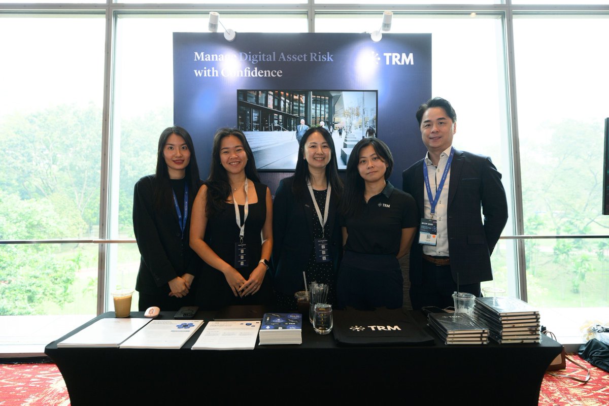 trmlabs's tweet photo. 🇲🇾 Thank you to AICB for having TRM Labs at #IFCTF2026 in Kuala Lumpur. Claudia Hui joined the Plenary 6 panel on compliance in blockchain, digital assets and tokenisation with @LunoGlobal, @SecComMalaysia and @Accenture. Thanks to everyone who stopped by Booth #7! https://t.co/EKD7v9qJ4l