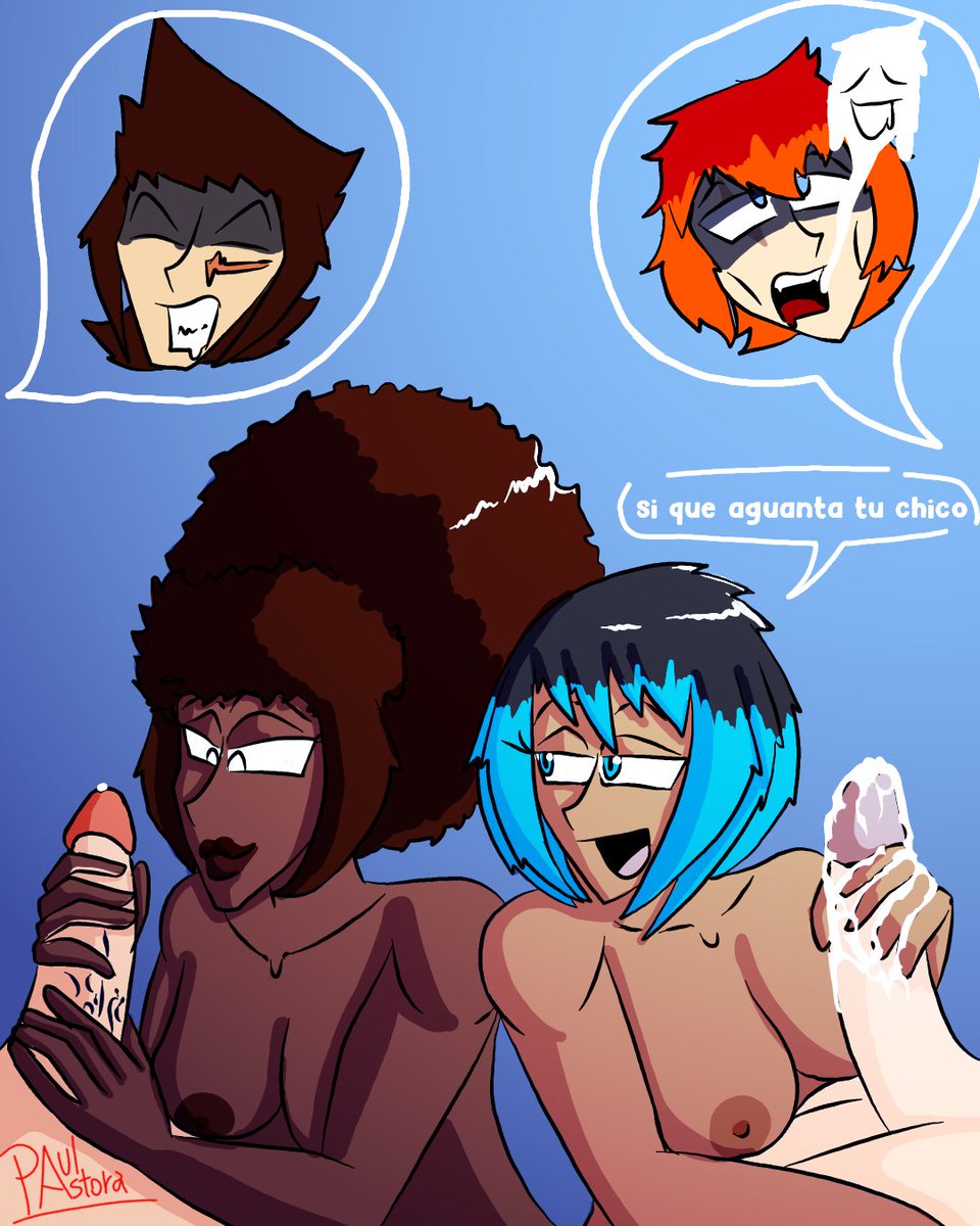 PabloAstor70674's tweet photo. poses descartadas pero de los extras. poses entre las parejas de mi oc Briana y su novio Rodri junto a Belén @CelesBelOK  y Akiro @ZekayArt 
son posturas que no utilice debido a que no me convencian  pero para que no se pierdan decidí pintarlas y subirlas.
#nsfw #nsfwtwt https://t.co/cU5C7sn7k4