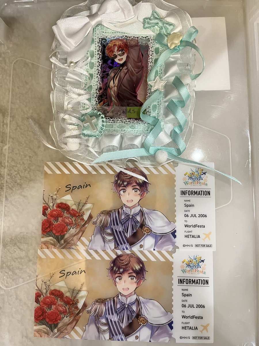 cino_goods's tweet photo. 【交換】ヘタリア　原画展　入場特典　クリアカード

譲：西×2

求：北伊・南伊 各×1

郵送にて交換可能です。検索からもお気軽にお声掛けください。よろしくお願いいたします。 https://t.co/S1JVeN2A7G