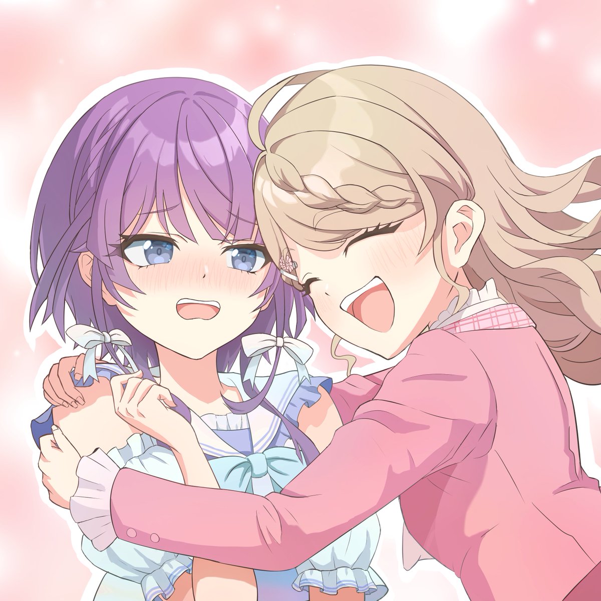 Chan_kuro5956's tweet photo. 「凪ちゃんなぎゅ～っ！」💕

アニメ塗りっぽくしてみました！
#シャインポスト https://t.co/iDy1fZ33hx