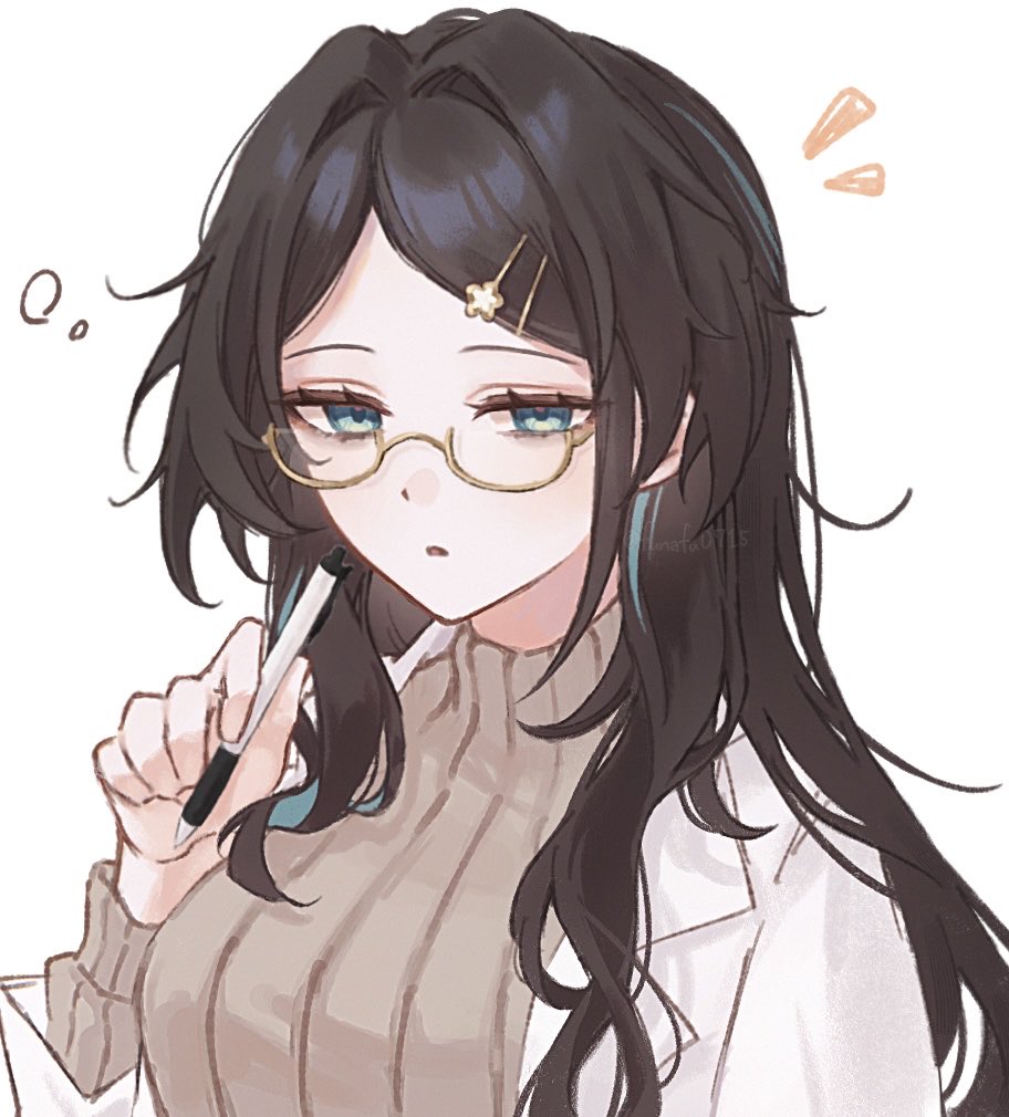 n_s12oo's tweet photo. 前垢に載せてた髪下ろし🧬絵 https://t.co/ClOeA44s8m
