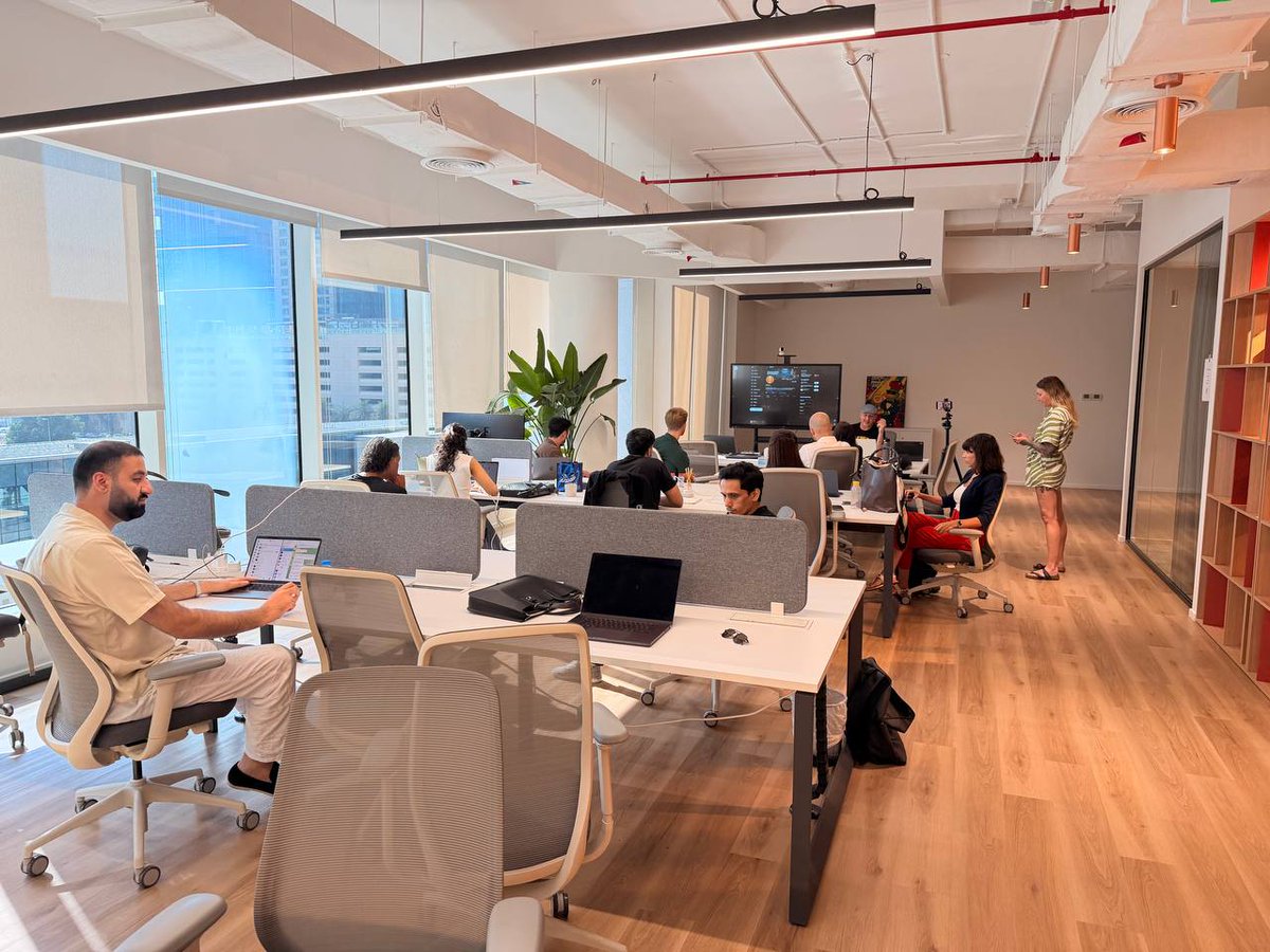 DWFLabs's tweet photo. Building and collaboration IRL. At this week’s HotDesk Wednesday, we brought our Dubai community together for a chance to connect, work, and learn.

@Legoman_Grizu from @hypewrks hosted a workshop on how GenAI is reshaping video production and how teams can collaborate at scale.

To join next week’s HotDesk event, register here: https://t.co/zHH3rneCiM