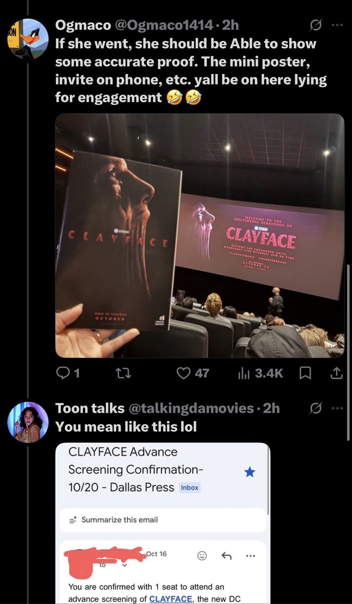 GunntArchive's tweet photo. The Gunn Cult crashing out after honest #Clayface opinions again https://t.co/NUktinAvMW
