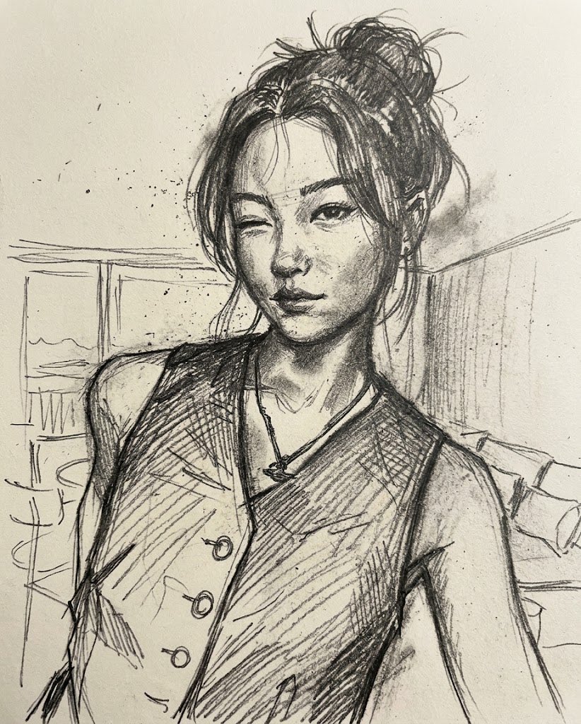 guratanpensil's tweet photo. @mieldeperle I tried sketching something during my free time today. It’s just a simple pencil sketch and not very neat since I'm still learning, but I wanted to share it with you. Hope you like it! https://t.co/Mw2oHkCIqO