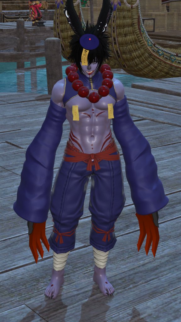 biguglyboi's tweet photo. Finally got Jiangdre some pants and now hes done! 

I gave him the big ass claws bc I took direct inspiration from Hsien-Ko from Darkstalkers.   

Also this isn't really a Halloween thing...I'm just obsessed with Jiangshi...but it works out perfectly. https://t.co/tO8DSfzhzW