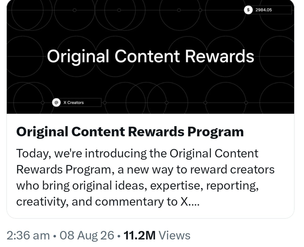 META_STARx's tweet photo. Want to earn $500–$2,000/month from @X ? 💰

Here’s what you need to know:

1. Get X Premium and check your monetisation eligibility.
2. Build an audience that engages with your original content.
3. Aim for 500,000 verified-user impressions in 3 months to meet the commonly cited ad-revenue eligibility threshold.
4. Post valuable threads, insights, analysis and original media.
5. Explore paid Subscriptions for recurring income.

⚠️ Eligibility doesn’t guarantee earnings. Your income depends on qualified impressions, audience demand and available monetisation features.

Start creating value. Build trust. Monetise your audience.

Official rules: https://t.co/1m1j8jV50o

#XMonetization #CreatorEconomy