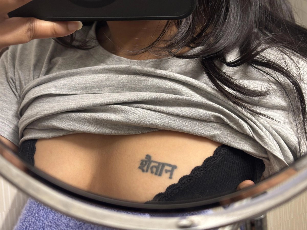 kaurXvibe's tweet photo. Cover up or removal 

I got this tattoo when i was 17 years old and in my rebel phase and now i find it very tacky. The line quality is also really poor and the ink has bled a lot, so I’m not a fan anymore.

I’m open to getting it either removed or covered https://t.co/QycqOzK9jo