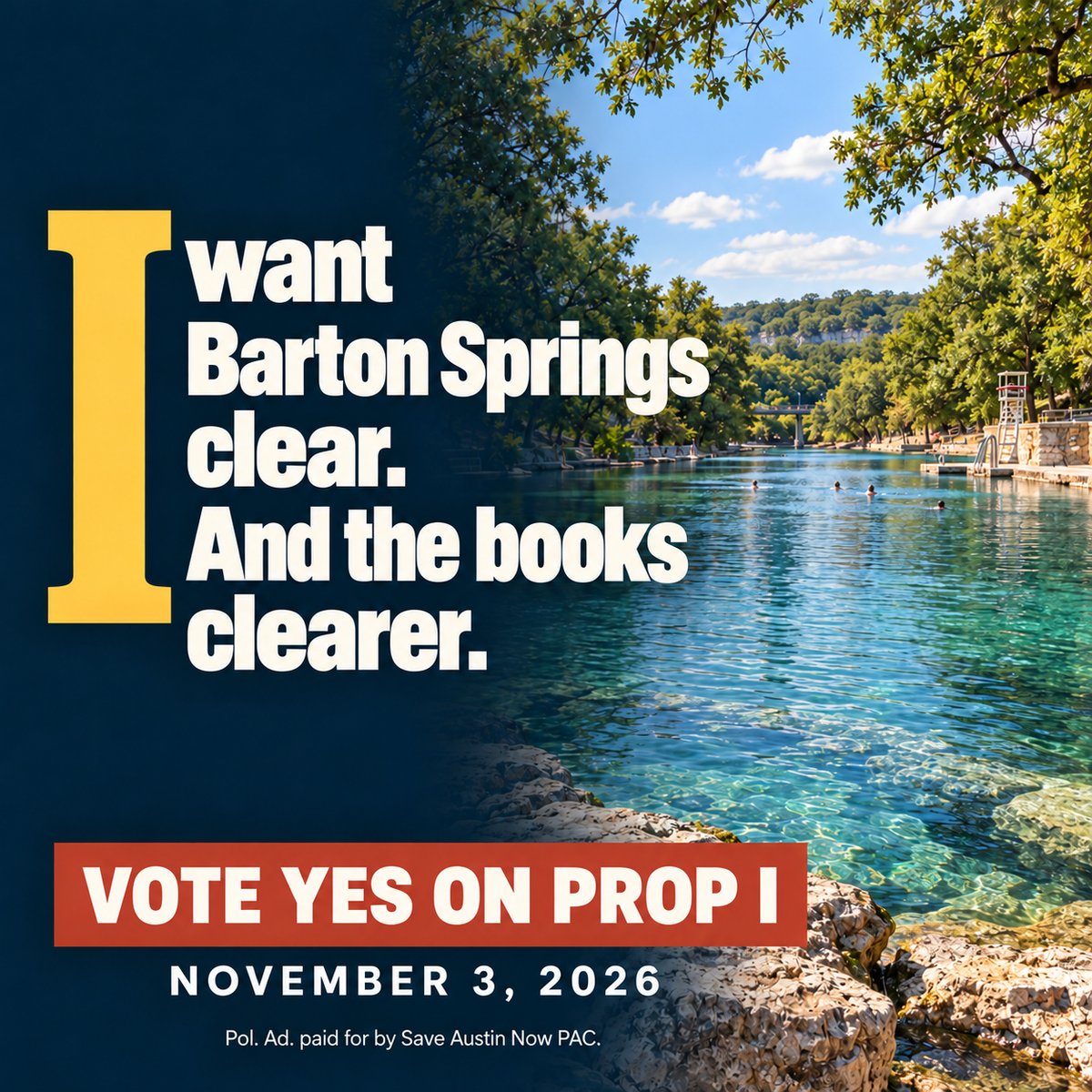 SaveAustinNow's tweet photo. I want an Austin that works.
I pay for a city. Deliver one.
I like my music loud. And City Hall accountable.
I want every consultant to show the work.

Vote YES on Prop I.
https://t.co/vVRFgXHofM https://t.co/j5RbcXKw2J